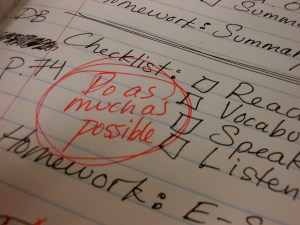 A good bit of advice from my mid-February self...