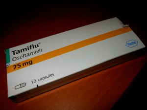Tamiflu, brand name. Less than $25. 