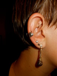 These teardrop earrings are from my coworkers in Korea. They sparkle!