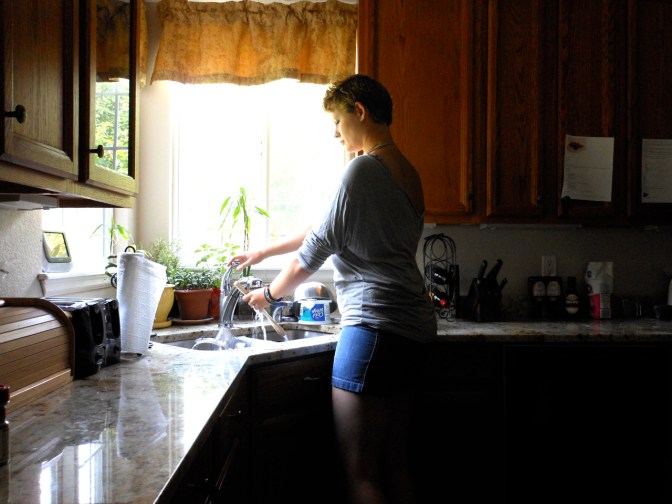 My less-successful outfit for the Fourth of July. No photos of the other one!