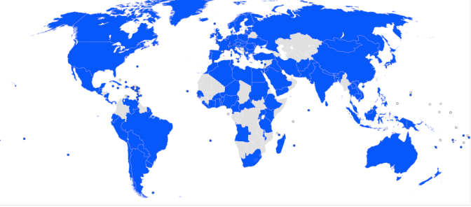 Signatories of the Geneva Protocol, courtesy of  Wikimedia