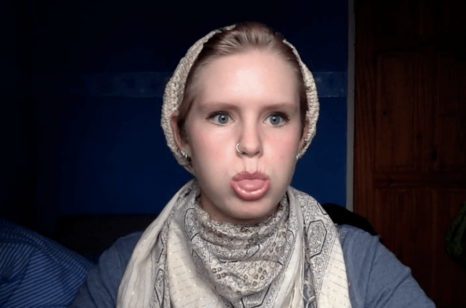 Tired after a few moments' speaking. 