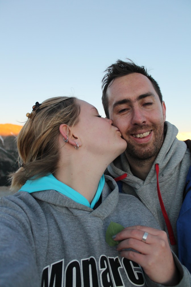 Immediately after, with my leaf!