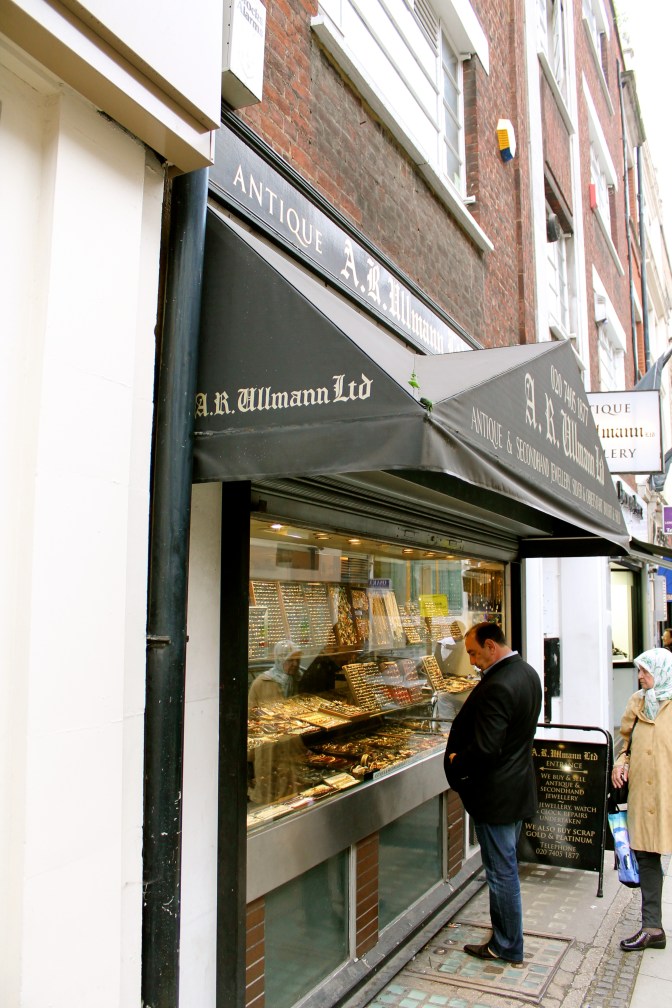 Our jeweller in Hatton Garden. 