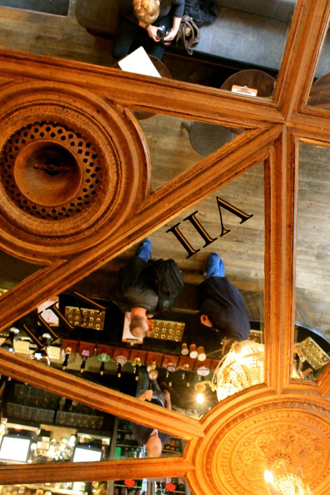 The ceiling of Craft Beer Co. 