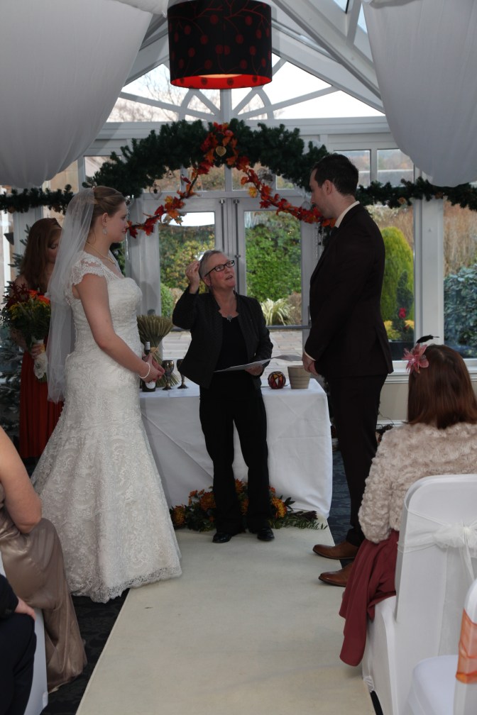 Towering over Gerrie....