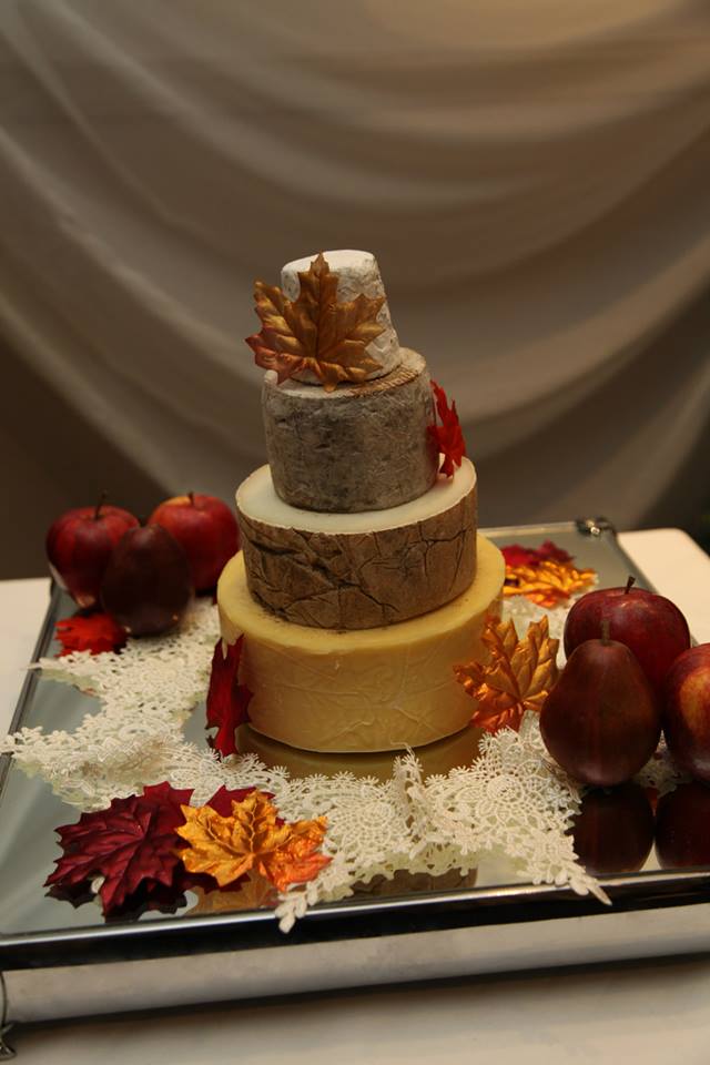 Cake, assembled and decorated by us!