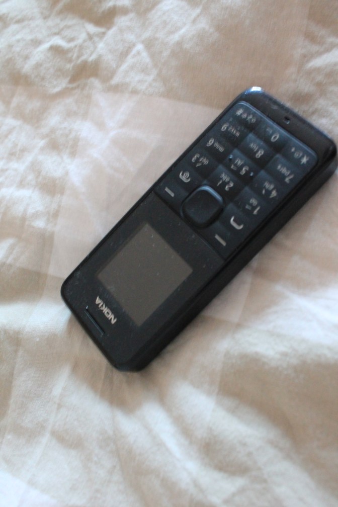 My trusty Nokia Brick. 